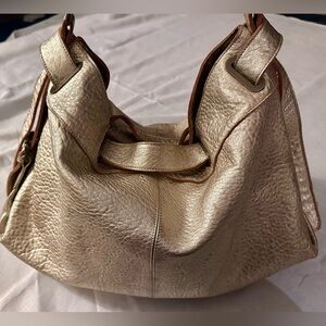 Chic Metallic Women's Hobo Bag
